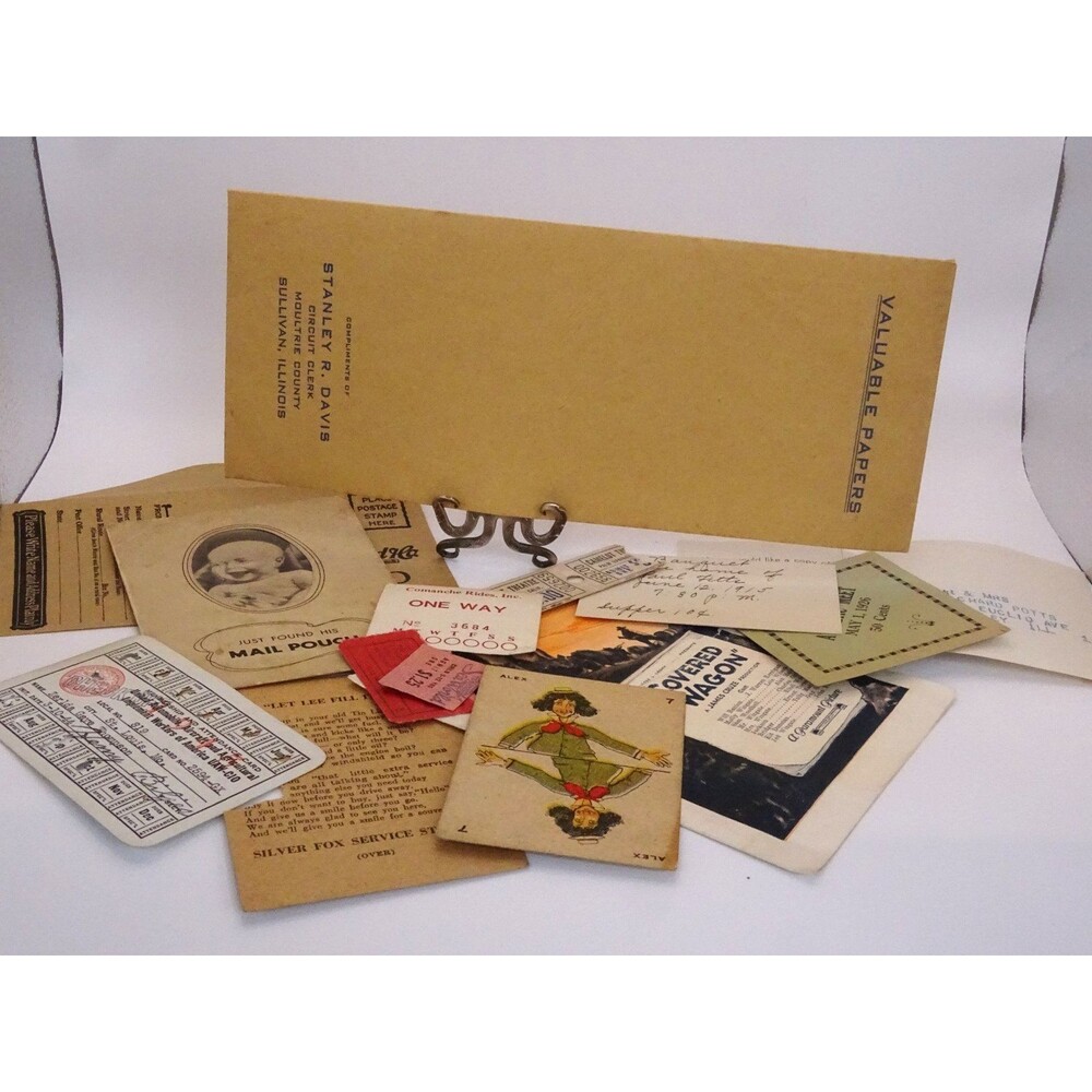 Antique Vtg Lot Paper EPHEMERA Early 1900’s Advertisements Programs 12pc